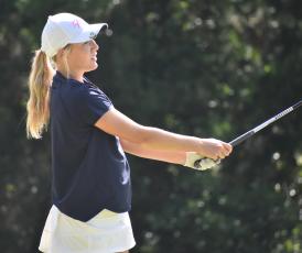 Georgia Blount shot a 73 Monday in the Area 1-7A tournament at Osprey Cove. (Andy Diffenderfer, Tribune & Georgian) 