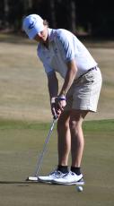 R.J. James (putting earlier this season at the Camden Classic) shot a 78 last Saturday at the Packer Invitational in Moultrie. (Andy Diffenderfer, Tribune & Georgian)