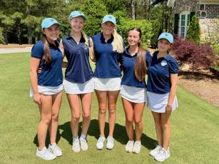 The Camden County girls shot a 543 combined score Monday and Tuesday at the state Class 6A golf tournament in Acworth, good for eighth place. (Submitted photo)