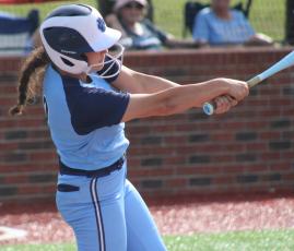Hydee Gay (pictured from an earlier game) punched a run-scoring hit as Camden County defeated Ware, 8-6. (Andy Diffenderfer, Tribune & Georgian)