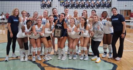 Lowndes was a point away from the Region 1-7A championship three times last Saturday in Kingsland before Camden County prevailed in three tight sets. (Andy Diffenderfer, Tribune & Georgian) 
