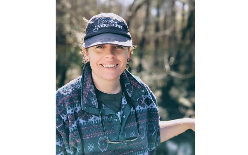 Anna Laws heads up the St. Marys Riverkeeper, which monitors water quality along the river. (Photo by Kendra Shafer)