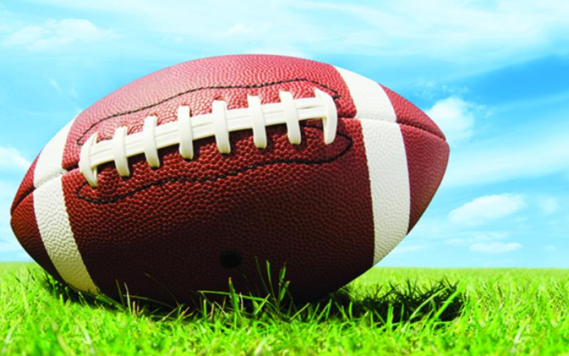 Football on turf (illlustration)