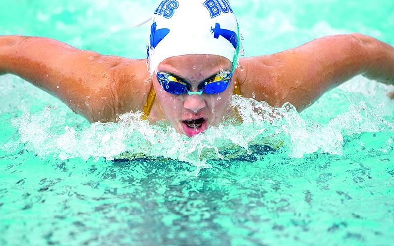 Alexia O'Neal was among several swimmers who competed for the Boomers.
