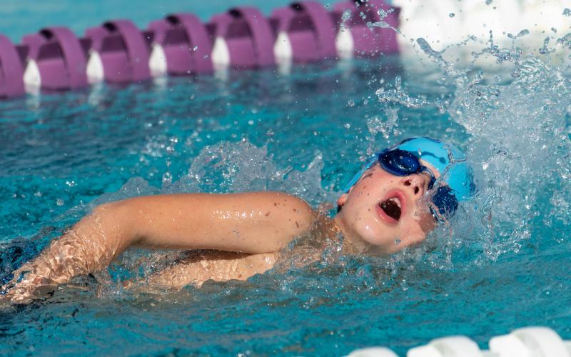 Mason Bellini won all four of his events in the U6 division.