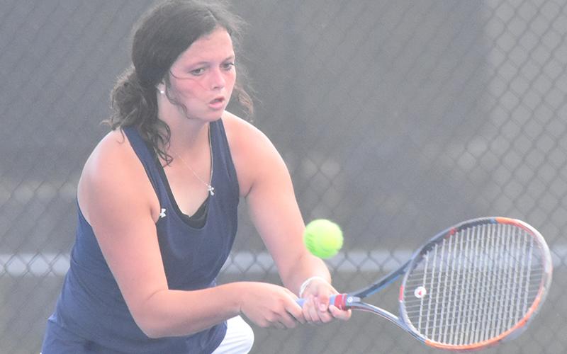 Haylee Tucker won at No. 2 singles in Camden's matches with Tift and Bishop Kenny. (Andy Diffenderfer/Tribune &amp; Georgian)