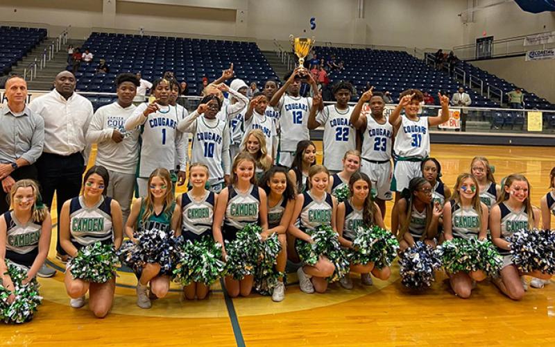 The Camden Middle School boys basketball team beat Glynn to win the Coastal Georgia Middle School Conference March 2 at Brunswick High School. (Submitted photo)