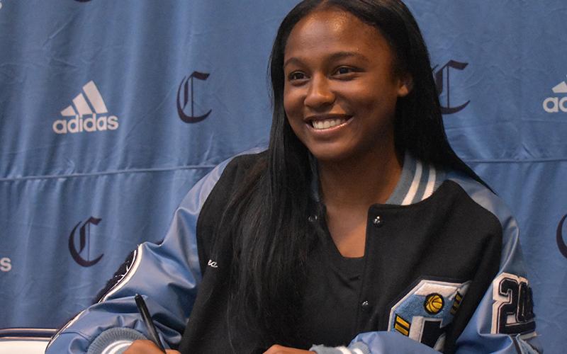 Camden County High basketball player Andrea Seay will attend Southwest Virginia Community College. (Andy Diffenderfer | Tribune &amp; Georgian)
