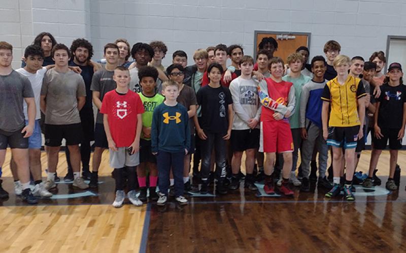 Camden County High School hosted the Southern Hospitality wrestling camp last week. (Andy Diffenderfer/Tribune &amp; Georgian)