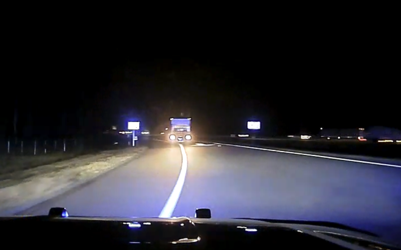 A Kingsland Police Department officer collided head-on with a U-Haul Truck on Dec. 21.