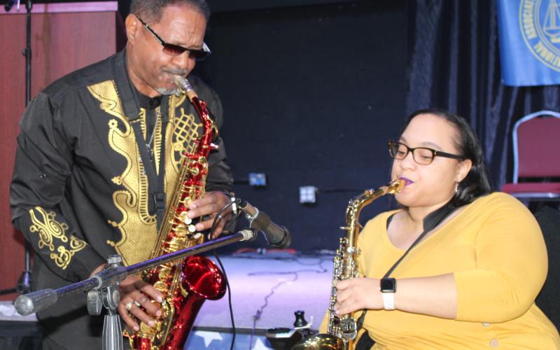 The Jones-A-Phones performed Monday at the Unity in the Community event honoring Martin Luther King Jr. on Monday in Kingsland.