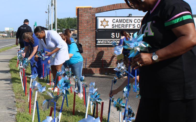CASA Glynn and Safe Harbor Children’s Advocacy Center hosted a Child Abuse Awareness Month event Friday at the Camden County Sheriff’s Office Substation in St. Marys.