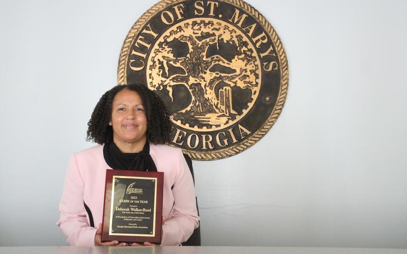 St. Marys City Clerk Deborah Walker-Reed was recently named the Georgia Municipal Clerks Association’s Clerk of the Year.