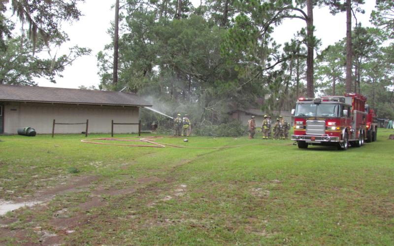 According to the Camden County Sheriff’s Office, a gust of wind resulted in an electrical fire at the Georgia Episcopal Center’s Griffith Building.