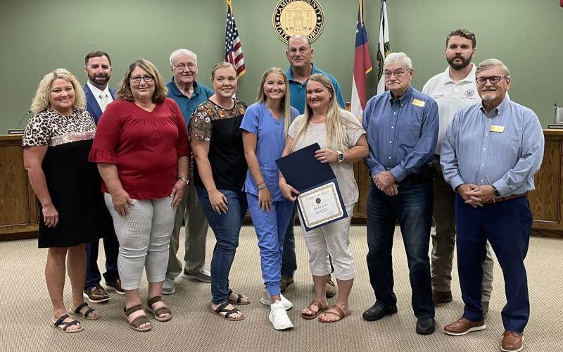 Heather Metty was recently honored by the Camden County Board of Commissioners as its employee of the quarter.