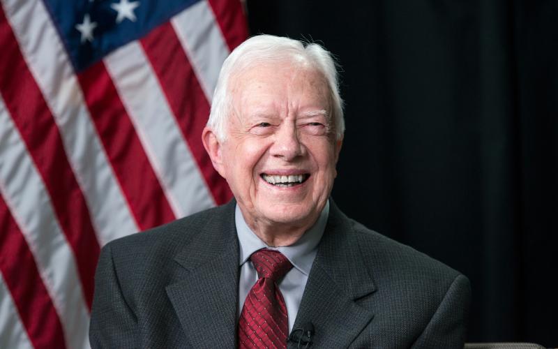 Jimmy Carter, a humble peanut farmer from Plains, is the first and only president elected from the state of Georgia. Carter died Sunday. He was 100 years old. (Jimmy Carter Library and Museum)