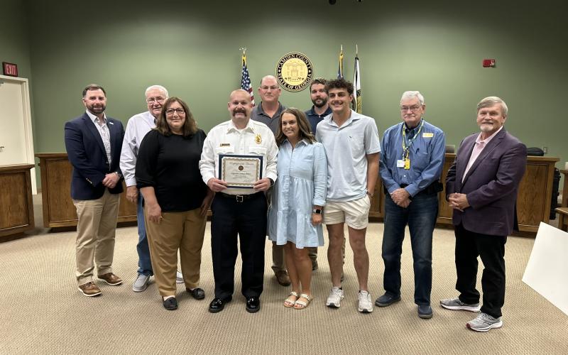 Camden County Fire Rescue Capt. James Marr was named the Employee of the Quarter by the Camden County Board of Commissioners.