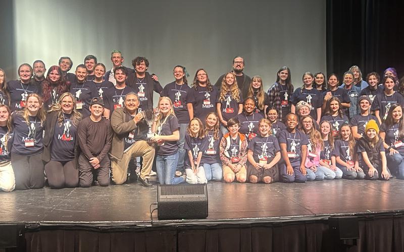 Saltwater Performing Arts’ “Matilda the Musical” cast and crew enjoy their win at the Georgia Theatre Conference and prepare for the next round in Baltimore Md., at the Southeastern Theatre Conference.  