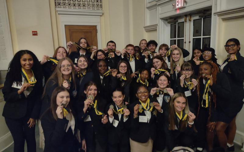 Camden County High School’s FBLA chapter recently finished second in the Region 3 Georgia FBLA Sweepstakes.