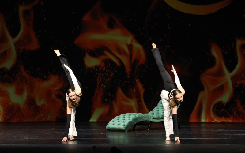 Kendall Lee and Alyssa O’Hara won first place and 13 and over Highest Scoring Duo/Trio during the Ignite competition in Augusta.
