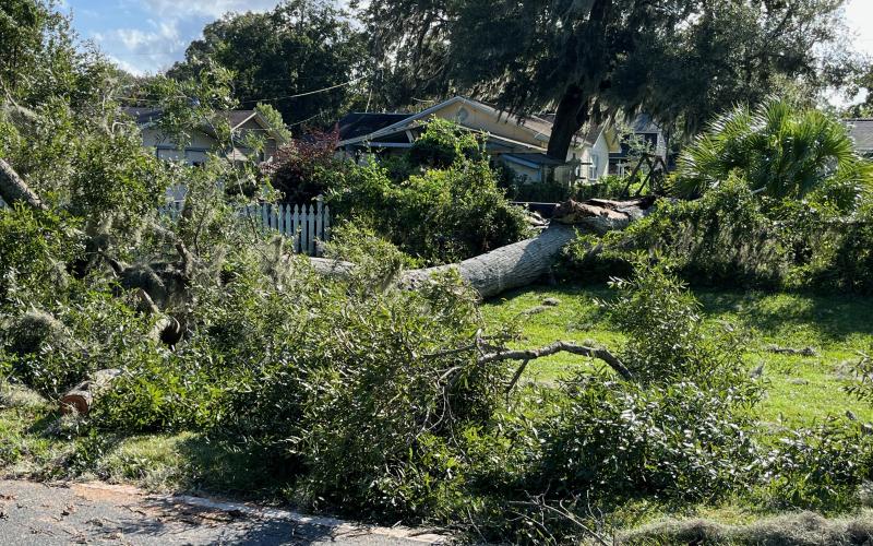 Hurricane Helene caused extensive damage in Camden County in 2024.