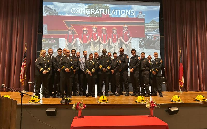 The Camden County Fire Rescue’s 2025 class has completed basic firefighter requirements and hosted a graduation ceremony.