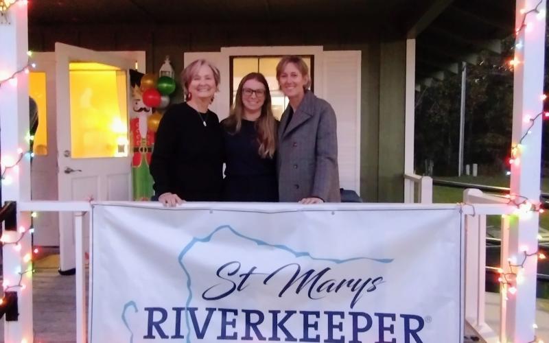 The St. Marys Garden Club recently donated $500 to St. Marys Riverkeeper. From left are St. Marys Garden Club Treasurer Donna Davis-Speakes, St. Marys Riverkeeper Executive Director Emily Floore and St. Marys Riverkeeper Chairwoman Kim Bednarek.