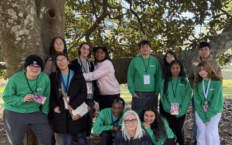 Camden County 4-H took 12 students to the Georgia 4-H Southeast District Project Achievement competition earlier this month at Rock Eagle 4-H Center in Eatonton. Front row, from left, are Mason Ayonon, Grace Cheng, Ezekiel Brooks, Natalya Verdesoto, Cheyenne Strickland and Isabelle Burks. Back row: Sophie Green, Madison McDonald, Jordan Bradford, Oliver Guynes, Charlie Wescott and George Cheng Jr.