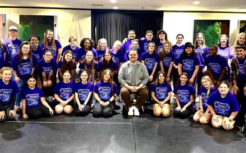 The Saltwater Performing Arts’ Mainstage cast recently participated in a Masters of Broadway class with Broadway veteran Greg Hildreth.