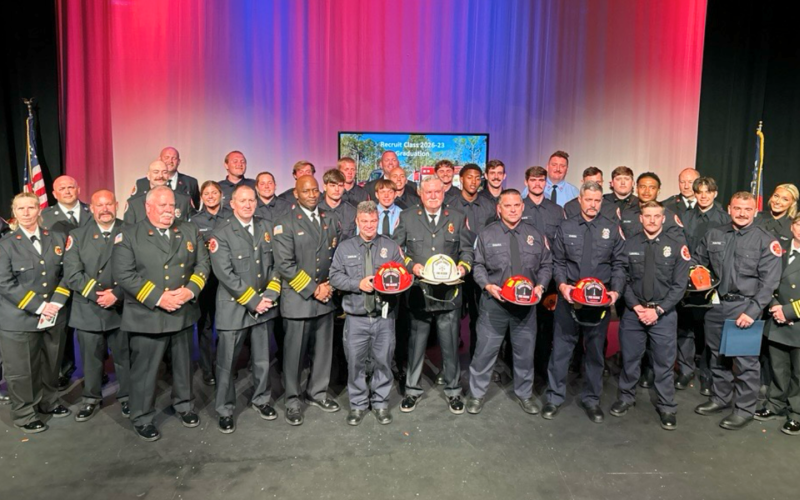 Camden County recently graduated a recruit class after it completed its Basic Firefighter requirements.