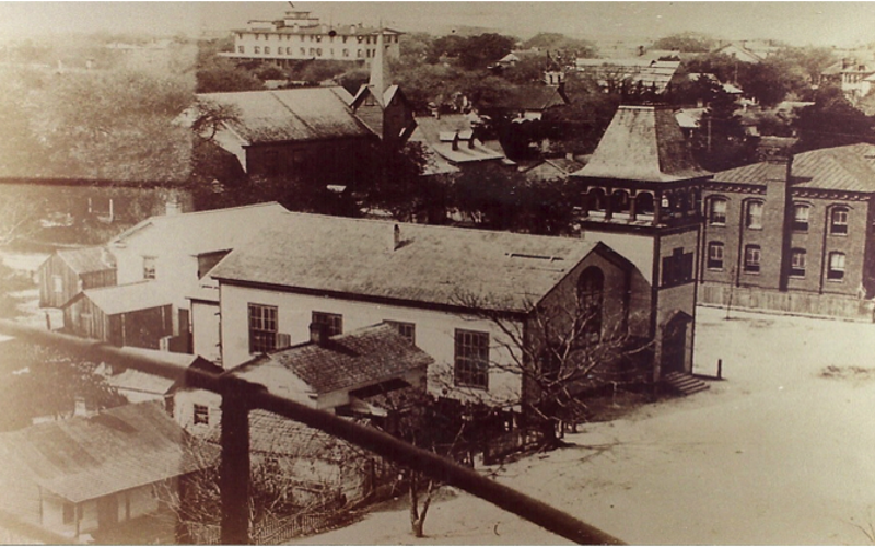 A photograph of the New Zion Missionary Baptist Church building that was replaced in 1907 after a fire. The church was established in 1870 and will celebrate its 150th anniversary next weekend. SUBMITTED