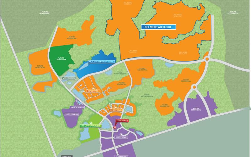 Del Webb Wildlight will be located near Wildlight Elementary School.