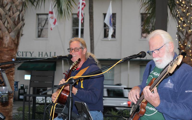 Local acoustic duo Hupp and Ray were playing at The Boat House, which is located across from Fernandina Beach City Hall, when a noise complaint caused owner Chet Huntley to receive a ticket for violations of the city’s noise ordinance.