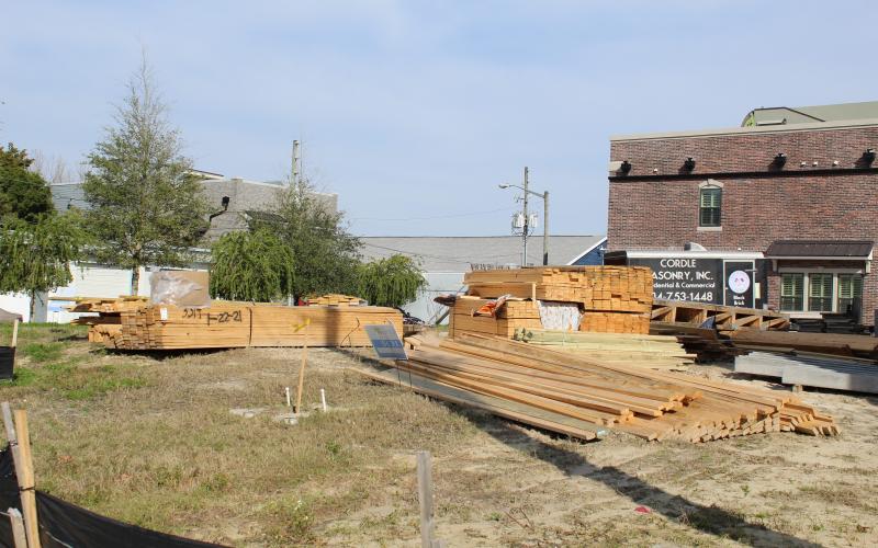 Construction, such as these condos on Beech and Second streets, is booming in Fernandina Beach. That increase in building has led to a surge in revenue to the city’s Building Department in the form of permit fees. The department has $3 million in surplus, more than is allowed by the state of Florida, and is currently devising a plan to lower that surplus through fee reductions.