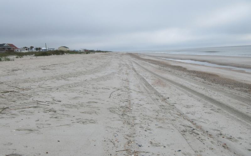A rare sight – a deserted beach on Amelia Island – will remain the norm for at least the next few weeks. City and county officials believe beach closures have helped “flatten the curve” of the spread of the coronavirus. JULIA ROBERTS/NEWS-LEADER