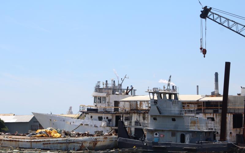 A marine salvage operation at the former Pogy Plant on the north end of Amelia Island is the target of an enforcement case by the Florida Department of Environmental Protection. The property was recently sold as two parcels, totaling $8.5 million. The new owners did not share their plans for the site.
