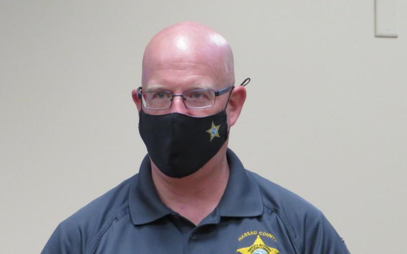 Nassau County Emergency Services Director Greg Foster. “Nobody’s going to guarantee that you are going to be totally safe and you’re not going to get the virus, but at least (a mask) gives a block, a certain amount of safety to keep people from getting the virus, which is our goal in emergency management. My goal is to make sure people don’t have to suffer. I’ll do anything I can so people don’t have to suffer,” Foster said. JULIA ROBERTS/NEWS-LEADER