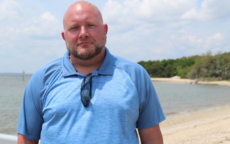 Jay Robertson stands at the Dee Dee Bartels Public Boat Ramp in Fernandina Beach. Robertson is Nassau County’s new Parks and Recreation Department director.