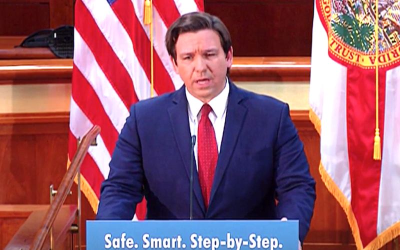 Gov. Ron DeSantis. THE FLORIDA CHANNEL