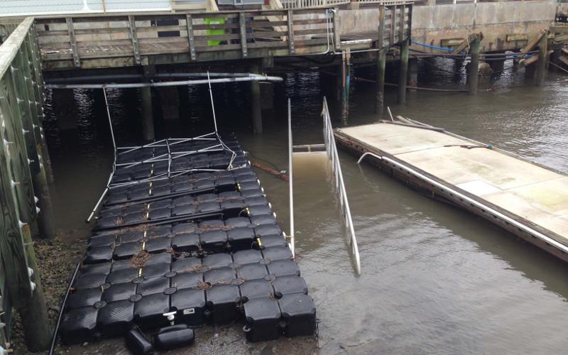 In October 2016, Hurricane Matthew caused major damage to the Fernandina Harbor Marina, much of which has been repaired. A damage assessment by Applied Technology &amp; Management found Dock 1, a wave attenuator, was damaged beyond repair and needed to be replaced, but the Federal Emergency Management Agency is refuting that claim and wants to pay only for repairs. ROBERT FIEGE/NEWS-LEADER