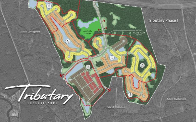 Tributary will include a park, a site for a school and 3,200 homes.