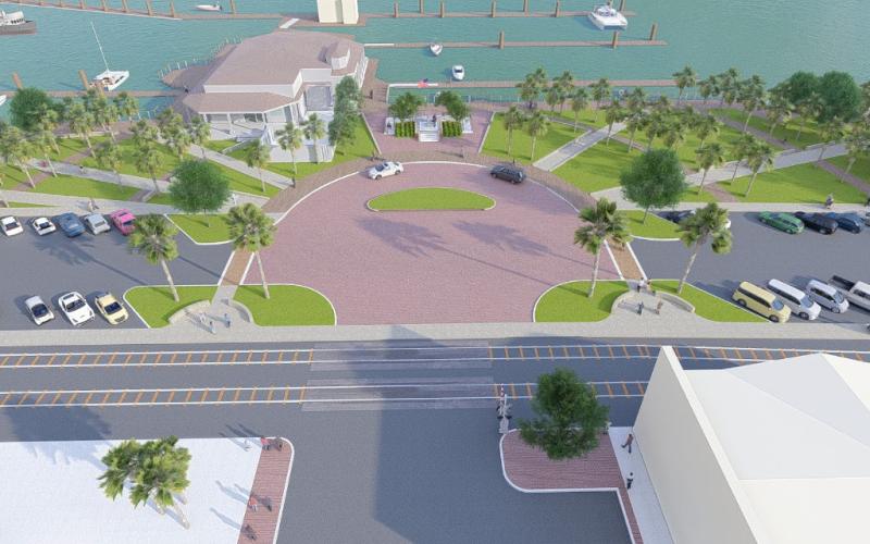 The latest look envisioned for the foot of Centre Street. Courtesy Marquis Latimer + Halbeck
