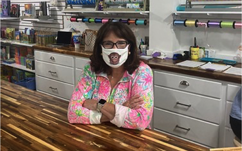 Owner Bonnie Southwick at the Monkey Barrel store, located in Suite 410 of the Harris Teeter shopping center at 4802 First Coast Highway on Amelia Island. DILLON BASSE/FOR THE NEWS-LEADER