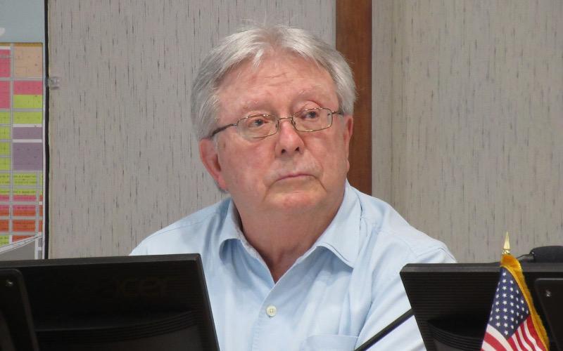 Jerry Decker, the newest member of the city’s Marina Advisory Board, offered a new idea to help pay off the marina’s debt – using the city’s Land Conservation Trust Fund – for an effort he called “Conserve the Marina.” JULIA ROBERTS/NEWS-LEADER