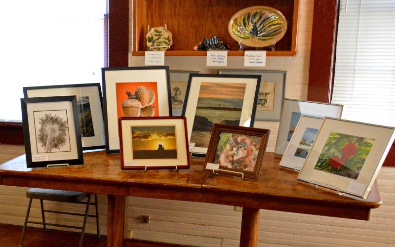 Art is displayed at the 2020 show. The next show is Jan. 30 and artists are encouraged to enter.