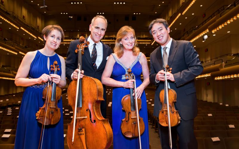 The New York Philharmonic String Quartet will perform with pianist Drew Petersen on Sunday at The Ritz-Carlton, Amelia Island. The show is available online at AICMF.com.
