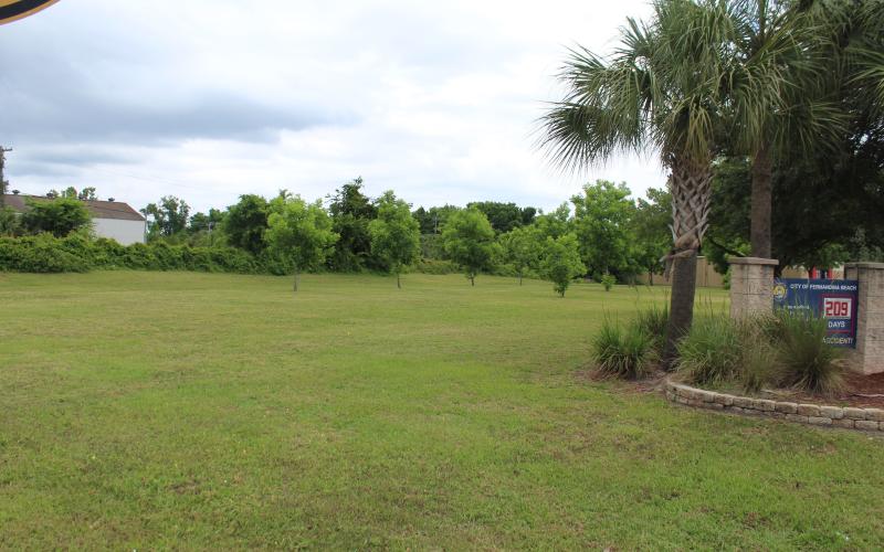 City Commissioner Bradley Bean wants to use this vacant lot on the corner of Lime and Eighth streets to create a community garden and tree nursery. He said the only cost involved would be “a little PVC pipe” for irrigation, and that as publicly-owned property, it is fitting it is used by the community.