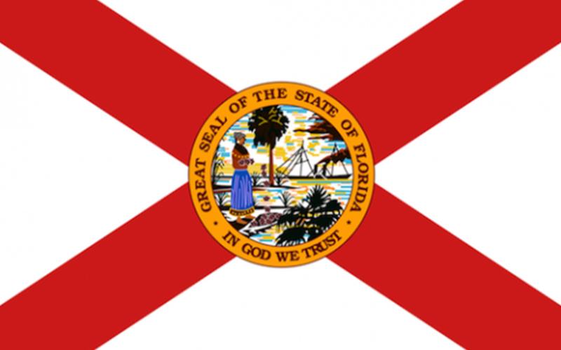 The state flag of Florida.