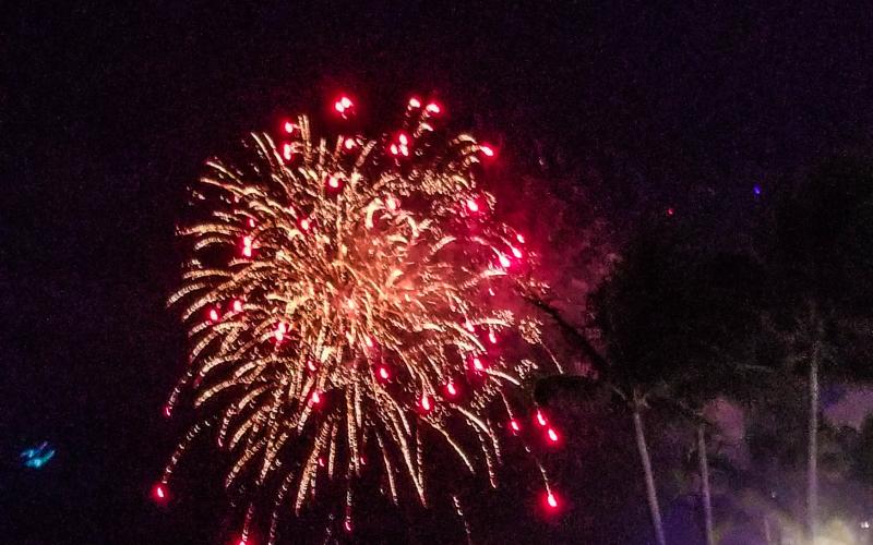 Light Up Amelia will have a fireworks show Sunday night in downtown Fernandina Beach.