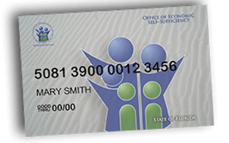 Graphic of generic SNAP benefit card.